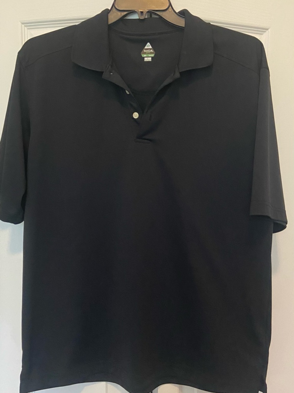 bolle Men's Black Short-Sleeve Polo